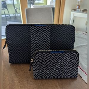 Rothy's Vanity Set Pouches Shadow Black